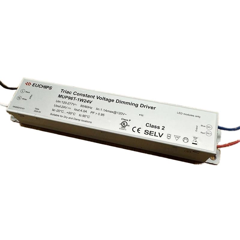 Euchips MUPT96T-1W24V 96 watt, 24Vdc constant voltage dimmable LED driver